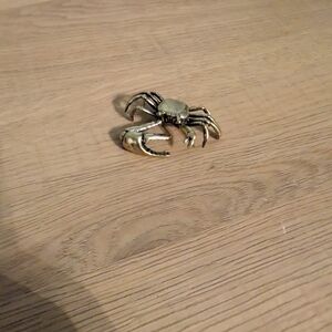 Brass Crab Mini Figurine Trinket